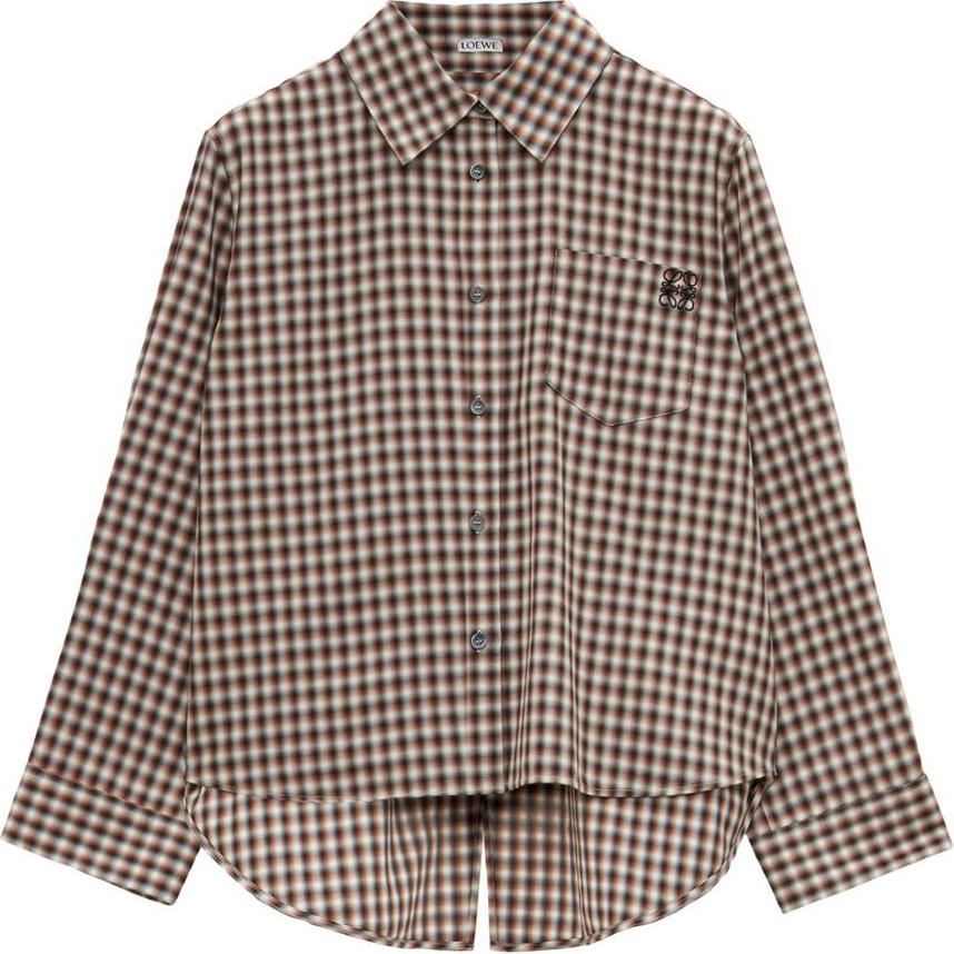 LOEWE Trapeze Shirt 'Brown/White/Black'