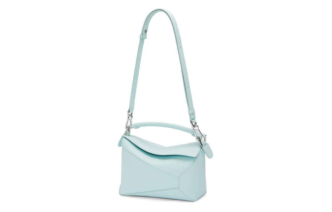 LOEWE Puzzle Cow Leather Shoulder Bag, Crossbody Bag, Handbag Trumpets Women's Iceberg Blue