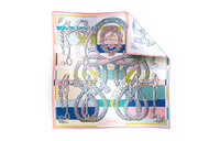 HERMES Silk Scarves Women's Multicolor