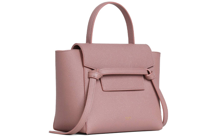 CELINE Grained Cow Leather Catfish Bag Shoulder Bag Crossbody Bag Handbag Women's Classical Rose