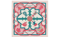 HERMES Silk Scarves Women's Pink