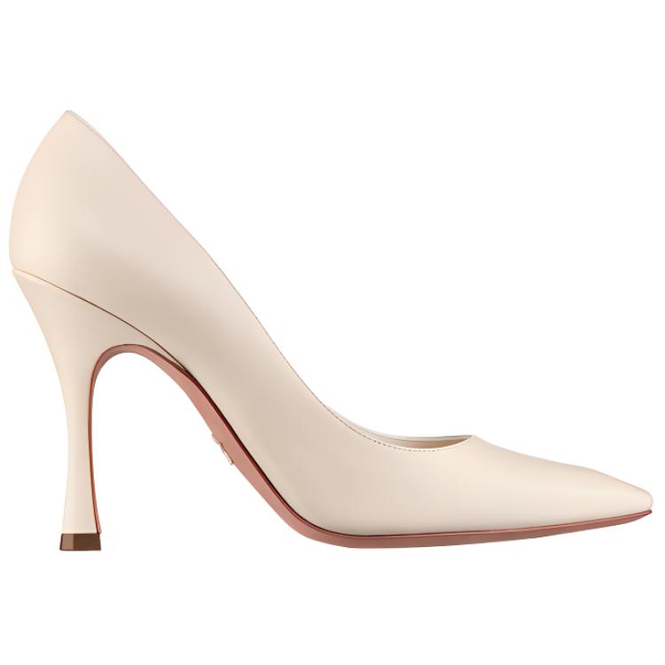 DIOR Attract Slim Heel High Heels 10cm Women's Skin