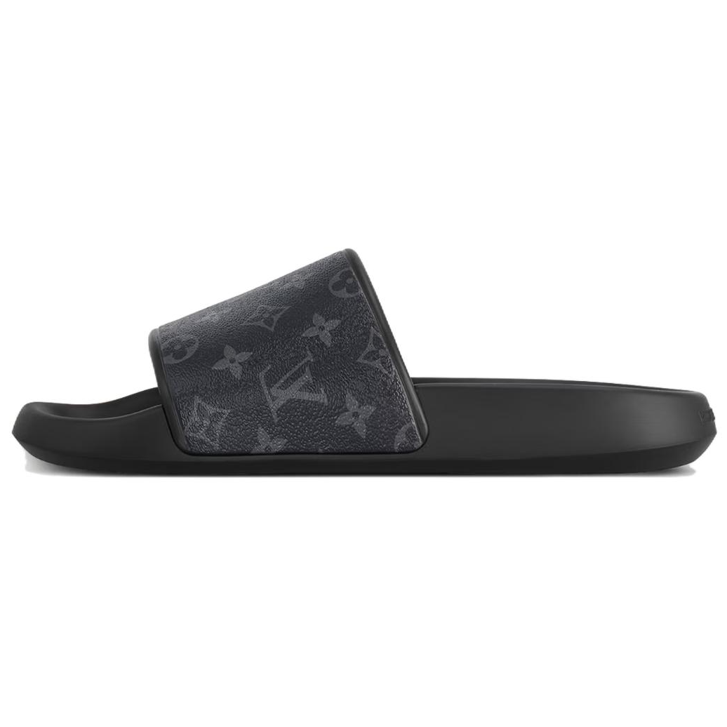 LOUIS VUITTON Waterfront MuleBlack Monogram Sandals