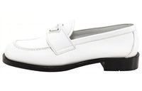 PRADA Patent Leather Loafers 'White' Women's