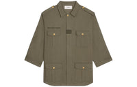 CELINE Coats Women's Army Green