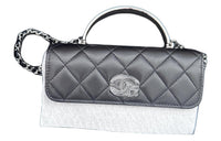 CHANEL WOC Lambskin Mouth Cover Bag Crossbody Bag Women's Black