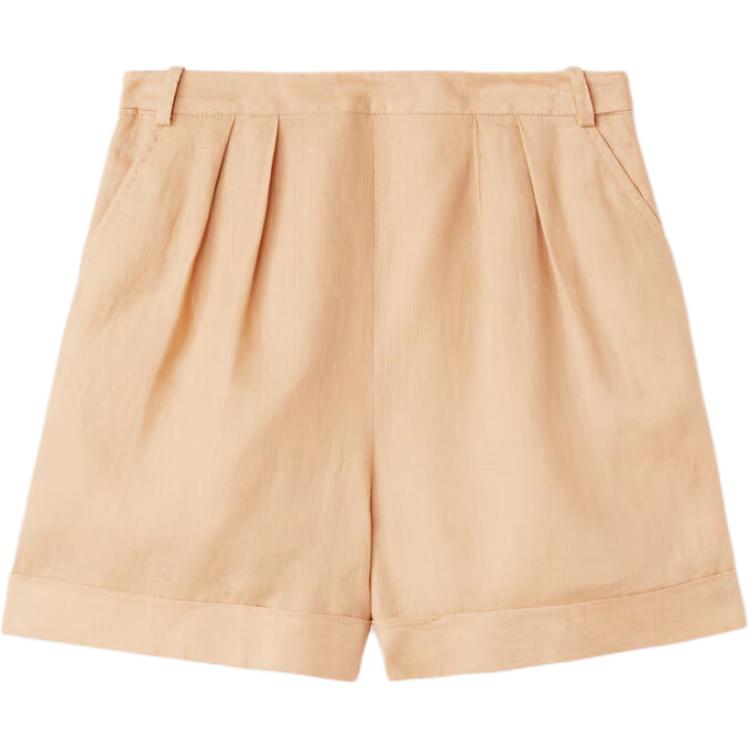 Loro Piana SS24 Casual Shorts Women's Ginseng Light Yellow