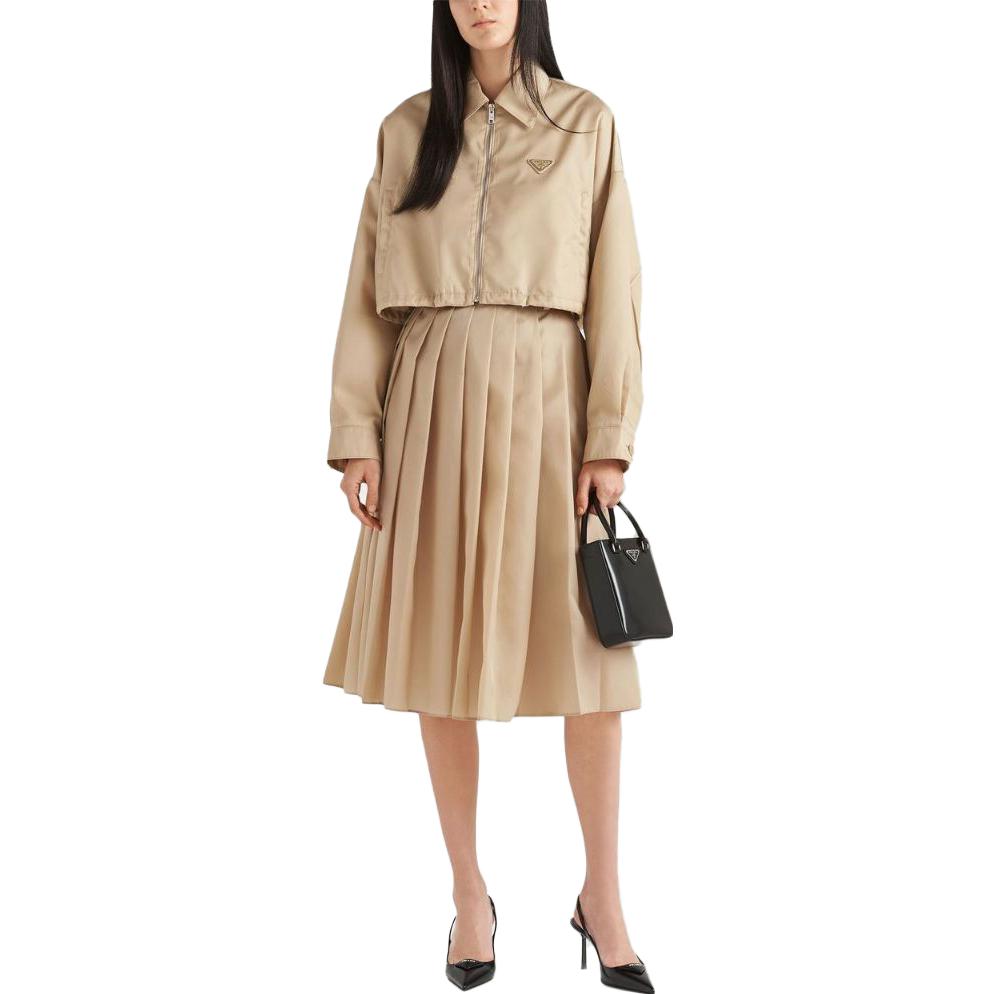 PRADA SS23 Casual Long Skirts Women's Khaki