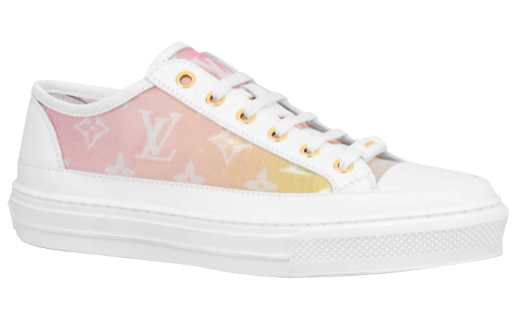 LOUIS VUITTON Stellar Low-Top Stylish Skateboarding Shoes Women's Light Pink