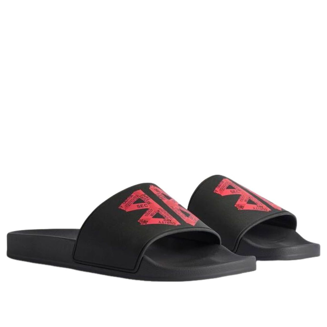 Balenciaga Pool Slide Sandal 'Black Red' 689031W1SA21060
