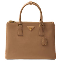 PRADA Galleria Killer Bag Saffiano Leather Shoulder Bag Crossbody Bag Handbag Large Size Women's Neutral Color