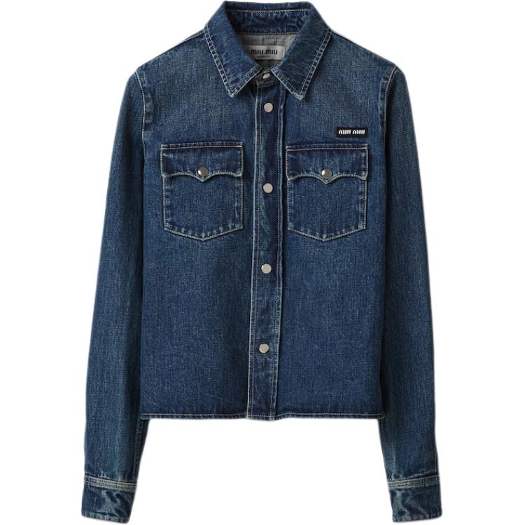 MIU MIU SS24 Shirt Women's Blue