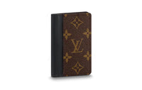 LOUIS VUITTON Canvas Wallet Men's Brown