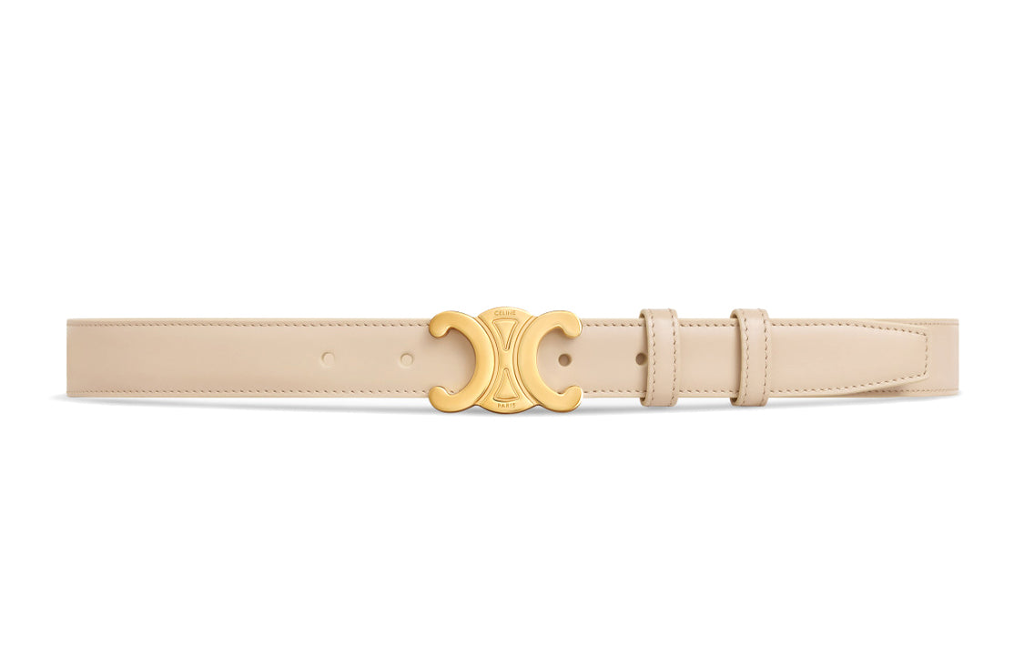 CELINE Medium Triomphe Belt In Taurillon Leather