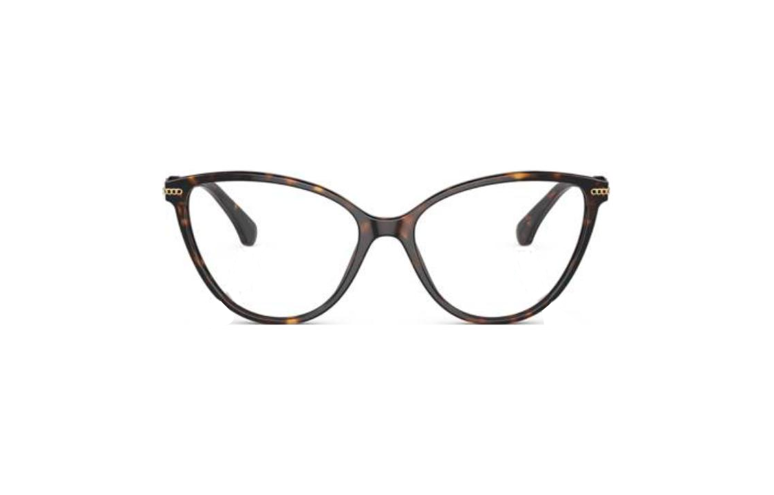 CHANEL Acetate Butterfly Eyeglass Frames Women's Tortoiseshell
