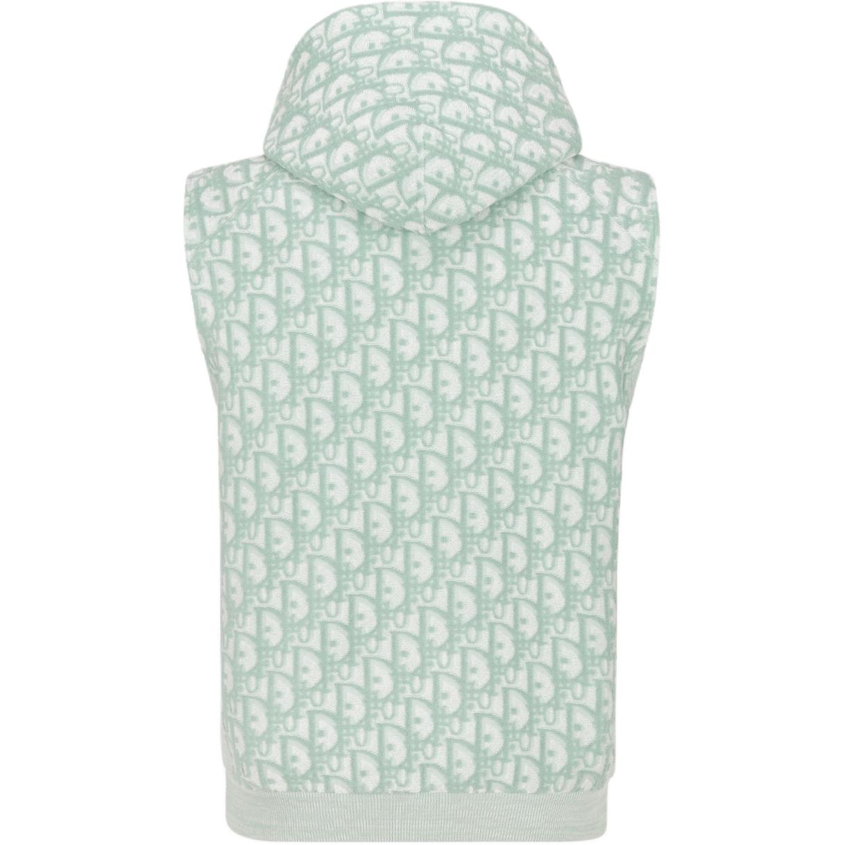 DIOR All-Over Logo Patterned Sleeveless Hoodie