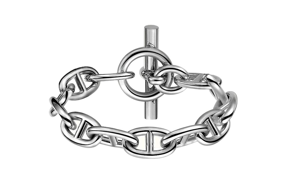 HERMES 925 Sterling Silver Bracelets Unisex