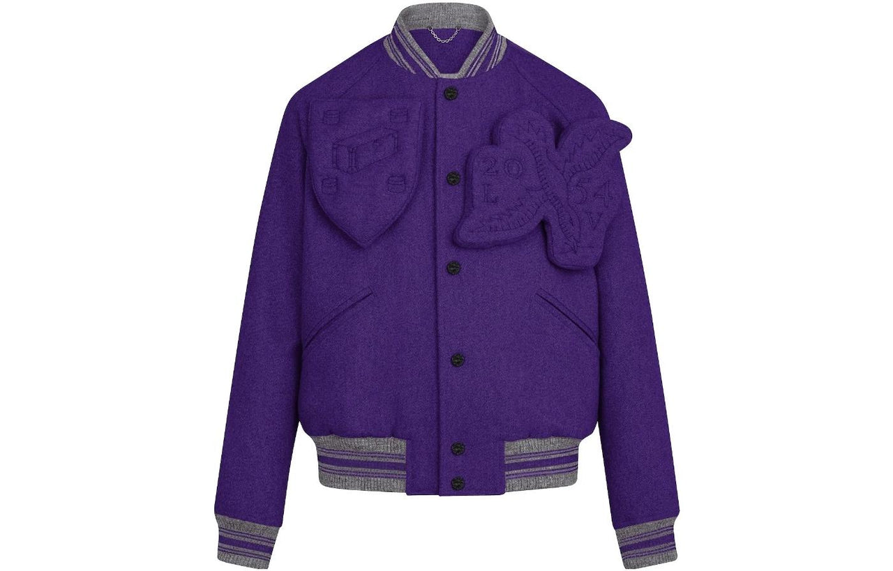 LOUIS VUITTON Baseball Jacket Jackets & Coats Men's Purple