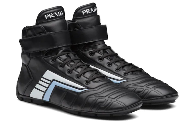 PRADA Rev Cuero High 'Black Light Blue'