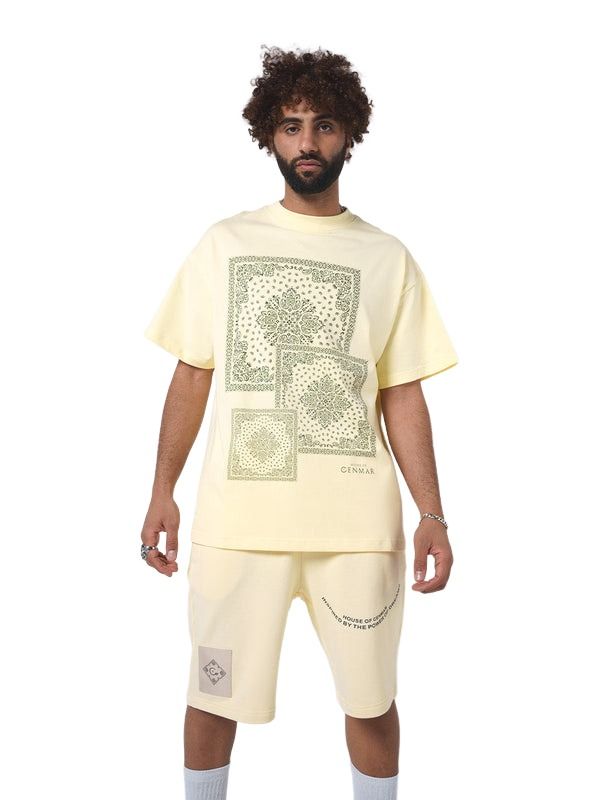 House of Cenmar T-Shirt with Power Of Dreams Print 'Yellow' HOC-YSO