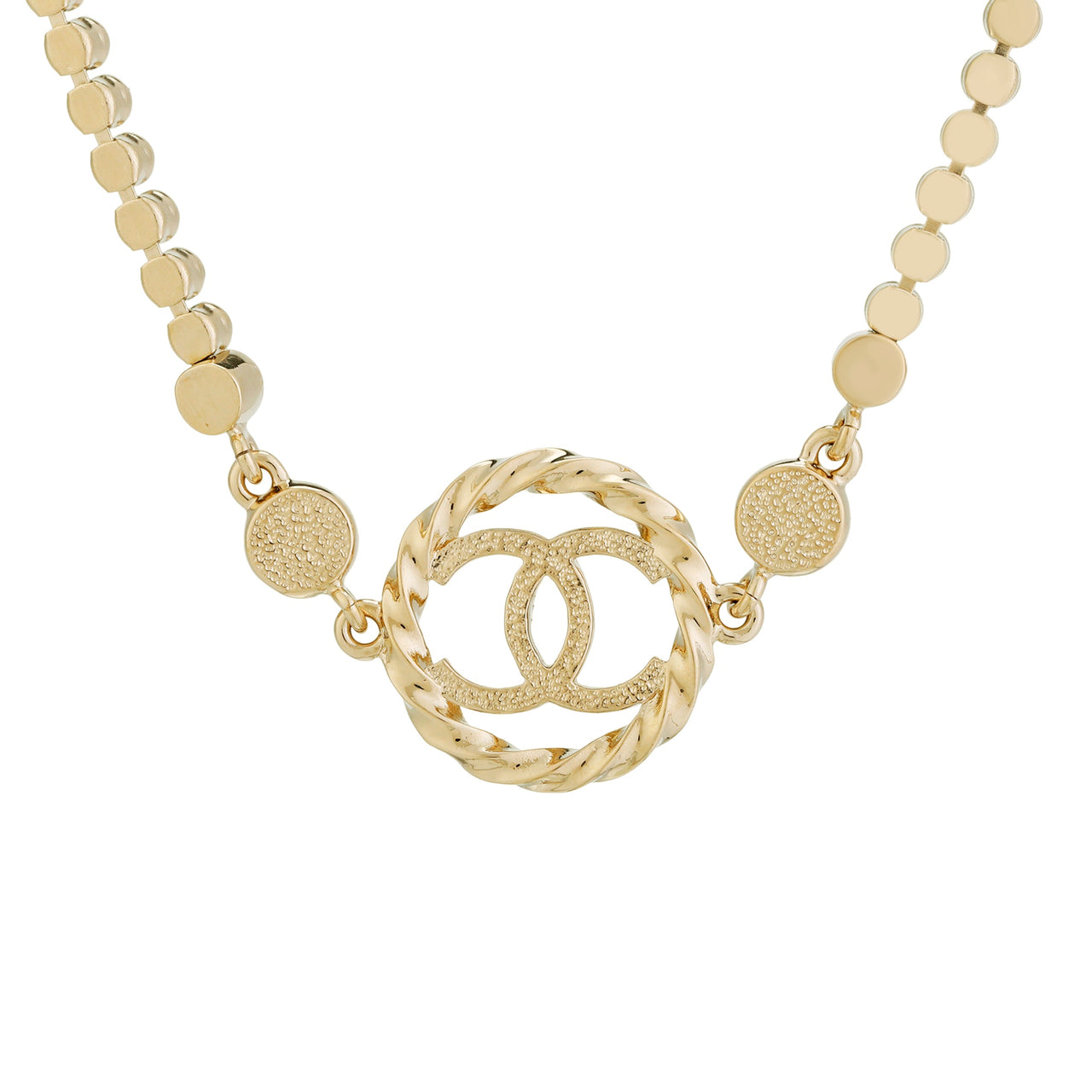 CHANEL Necklaces Women's Gold