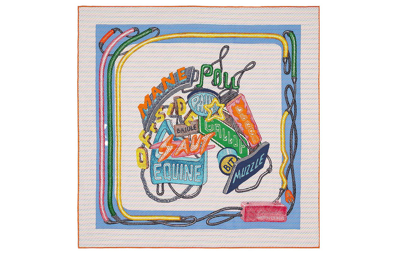 HERMES Silk Scarves Women's Multicolor