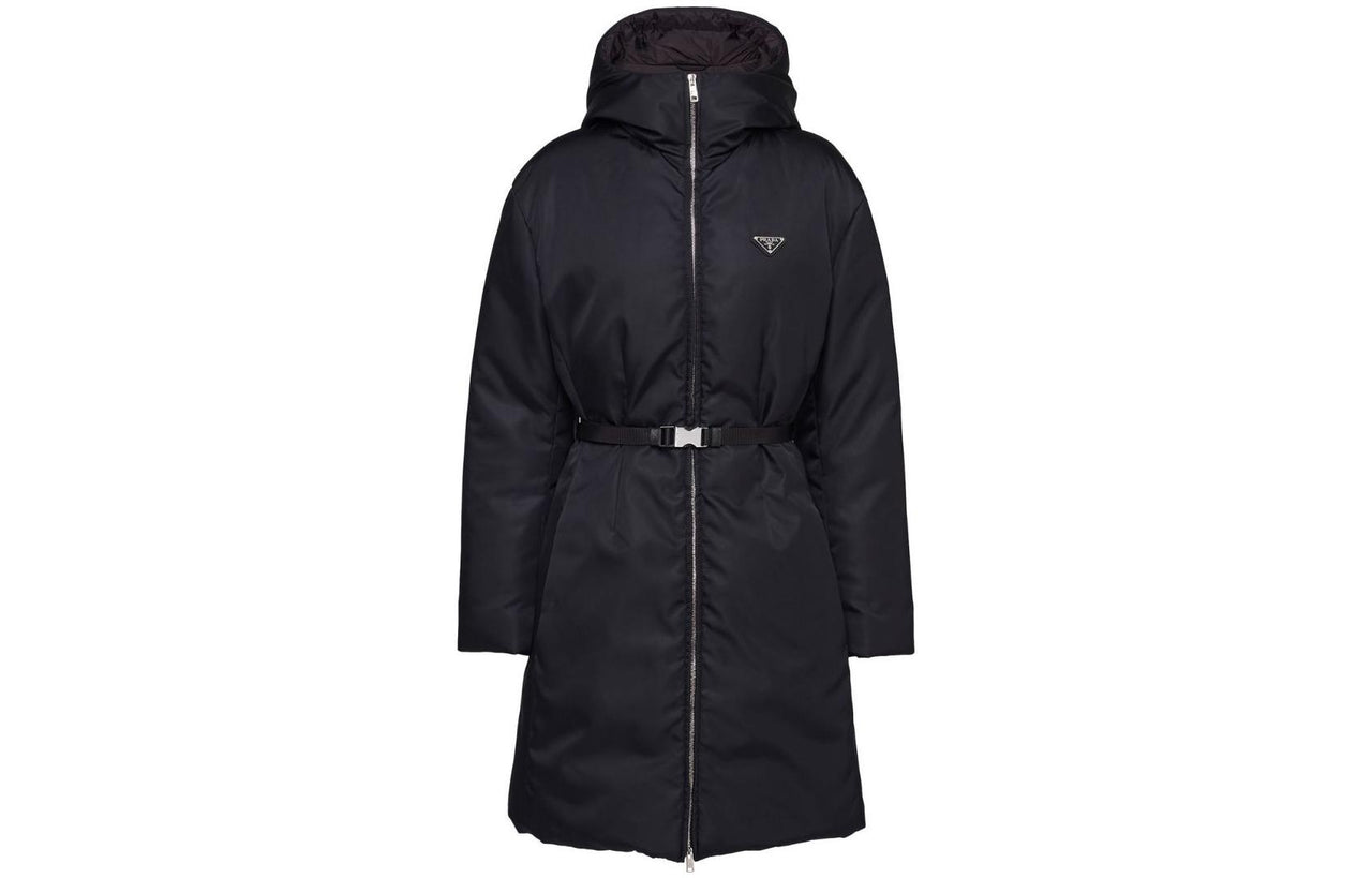PRADA Re Nylon Hooded Down Coat