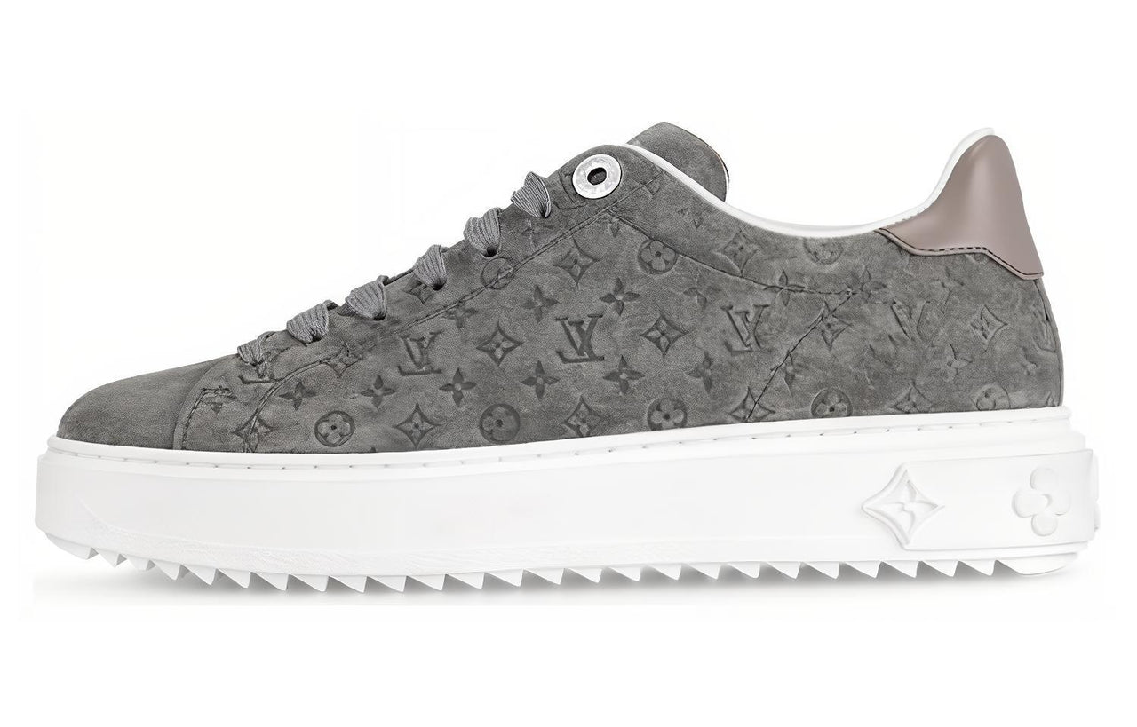 LOUIS VUITTON Time Out Sneakers 'Grey Minimonogram' Women's