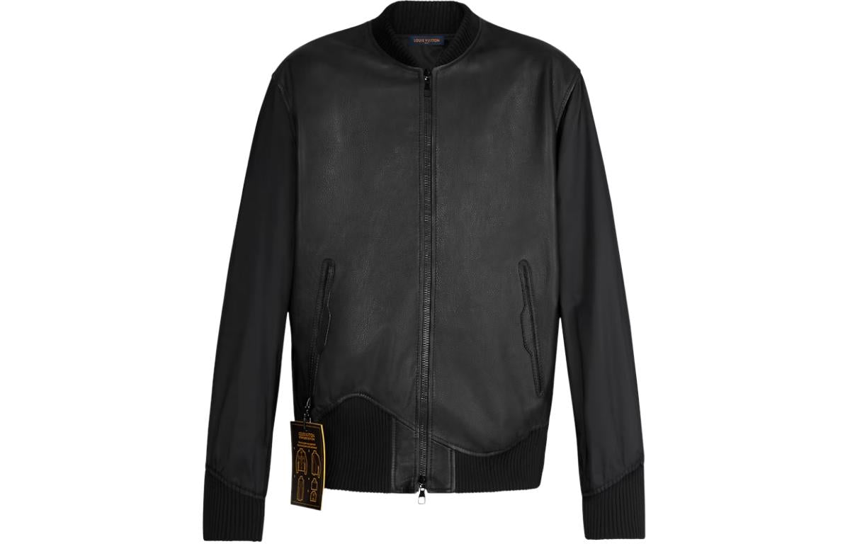 LOUIS VUITTON Reversible Leather Nylon Jacket