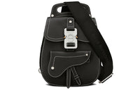 DIOR Grained Calfskin Crossbody Bag Shoulder Bag Sling Bag Men's Black