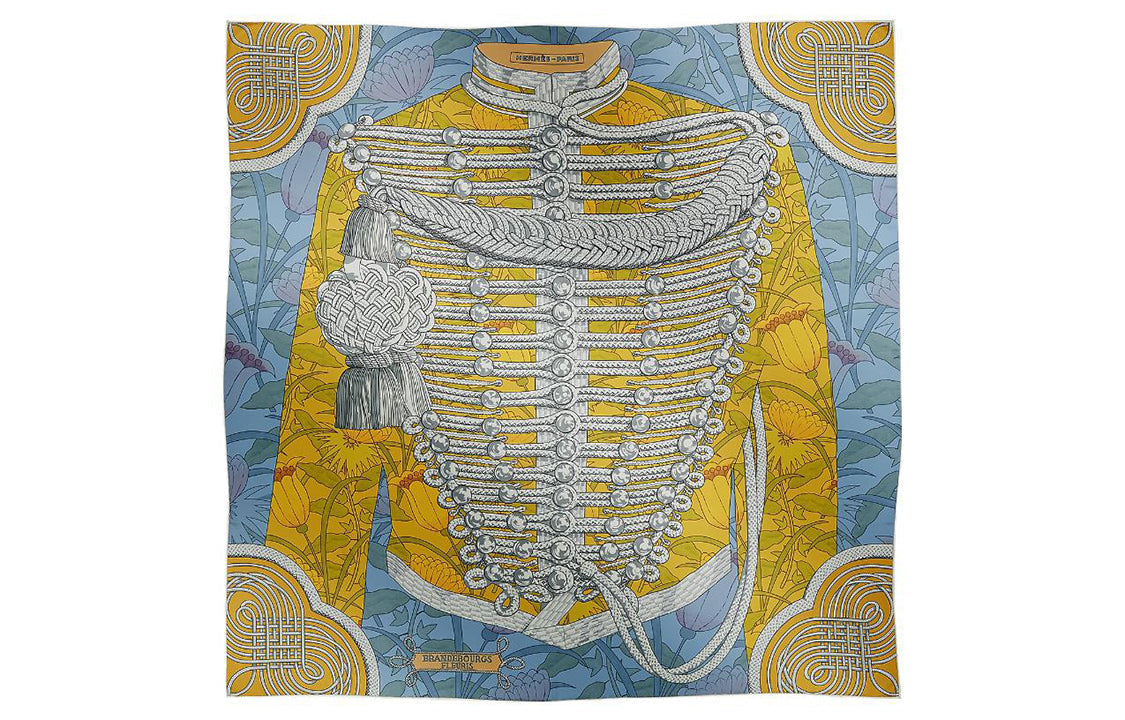 HERMES Silk Scarves Women's Blue