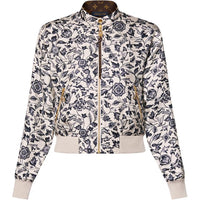 LOUIS VUITTON Reversible Botanical Print Bomber Jacket