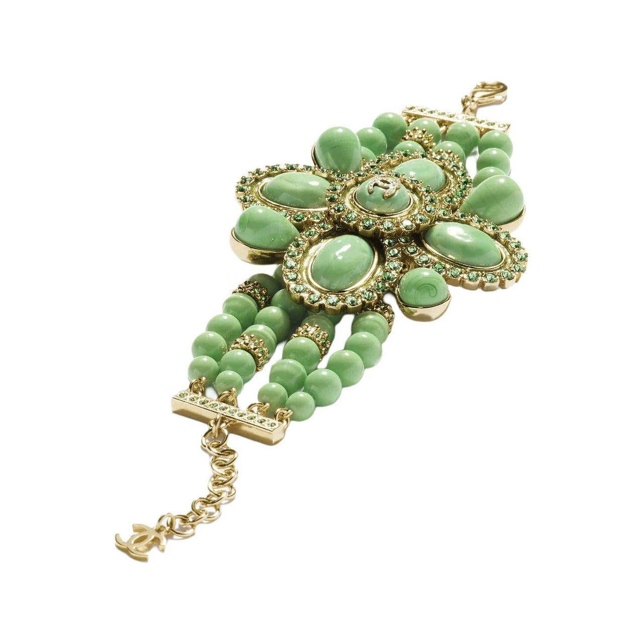 CHANEL Metal Bracelets Women's Green