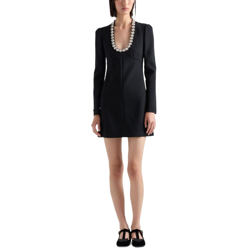 PRADA Glass Crystal Embellishment Dress