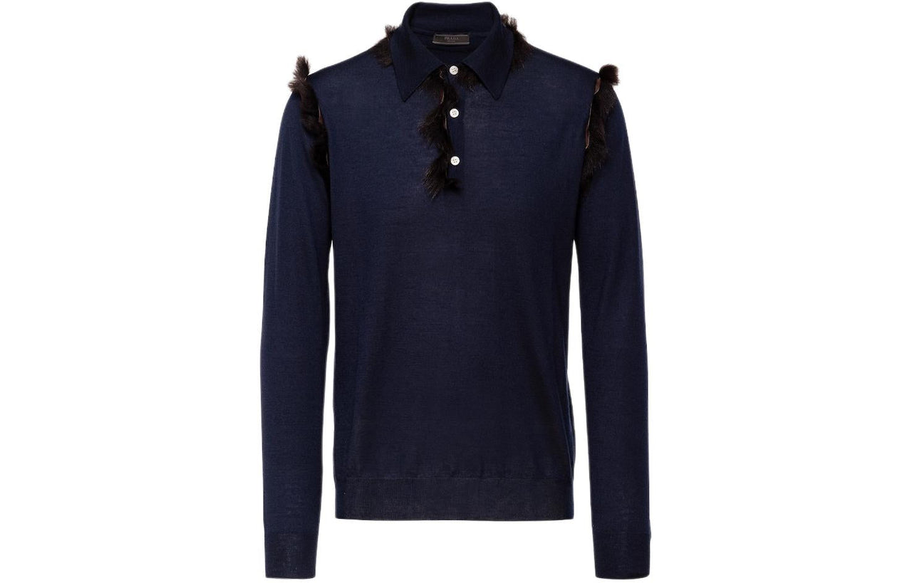 PRADA Cashmere Sweater Men's Blue
