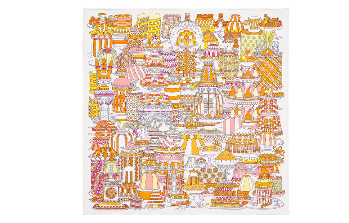 HERMES Silk Scarves Women's Multicolor