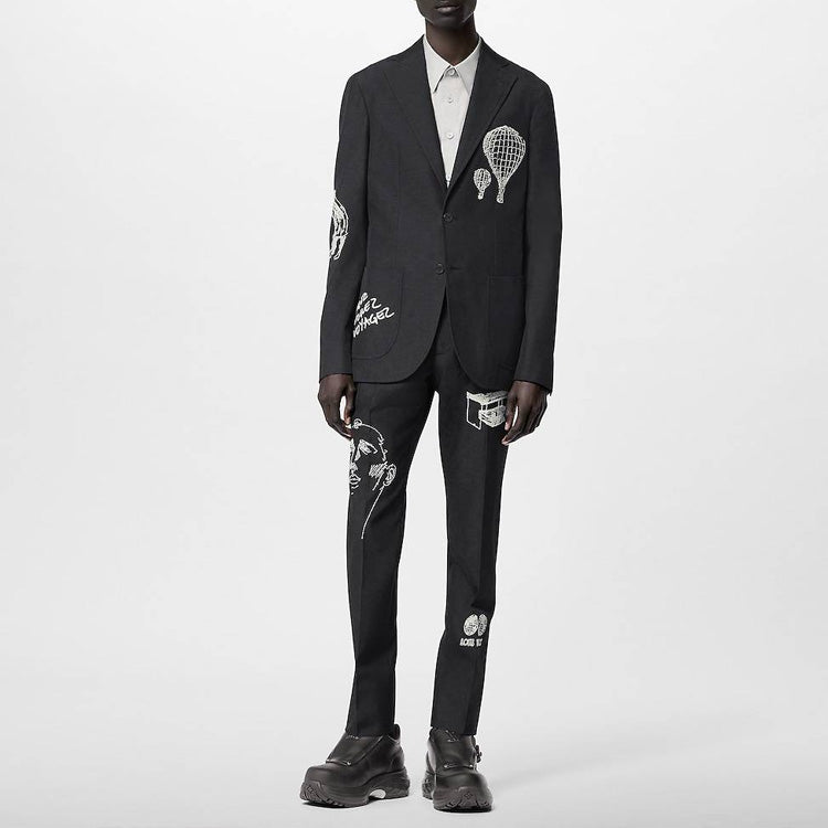LOUIS VUITTON Business Suits Men Black