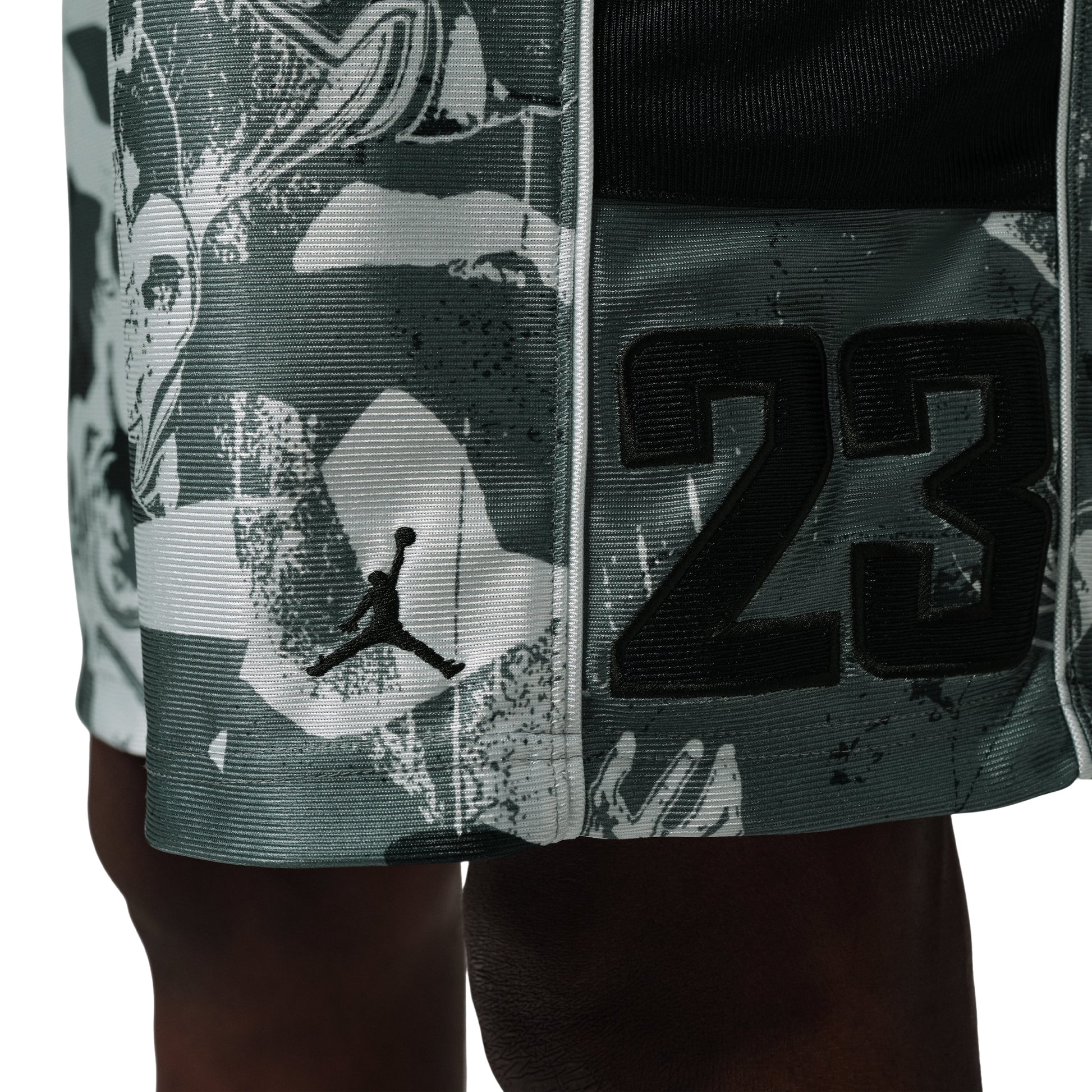 Jordan Brooklyn Cat Scratch Shorts 'Black Vast Grey White' IQ2156-010