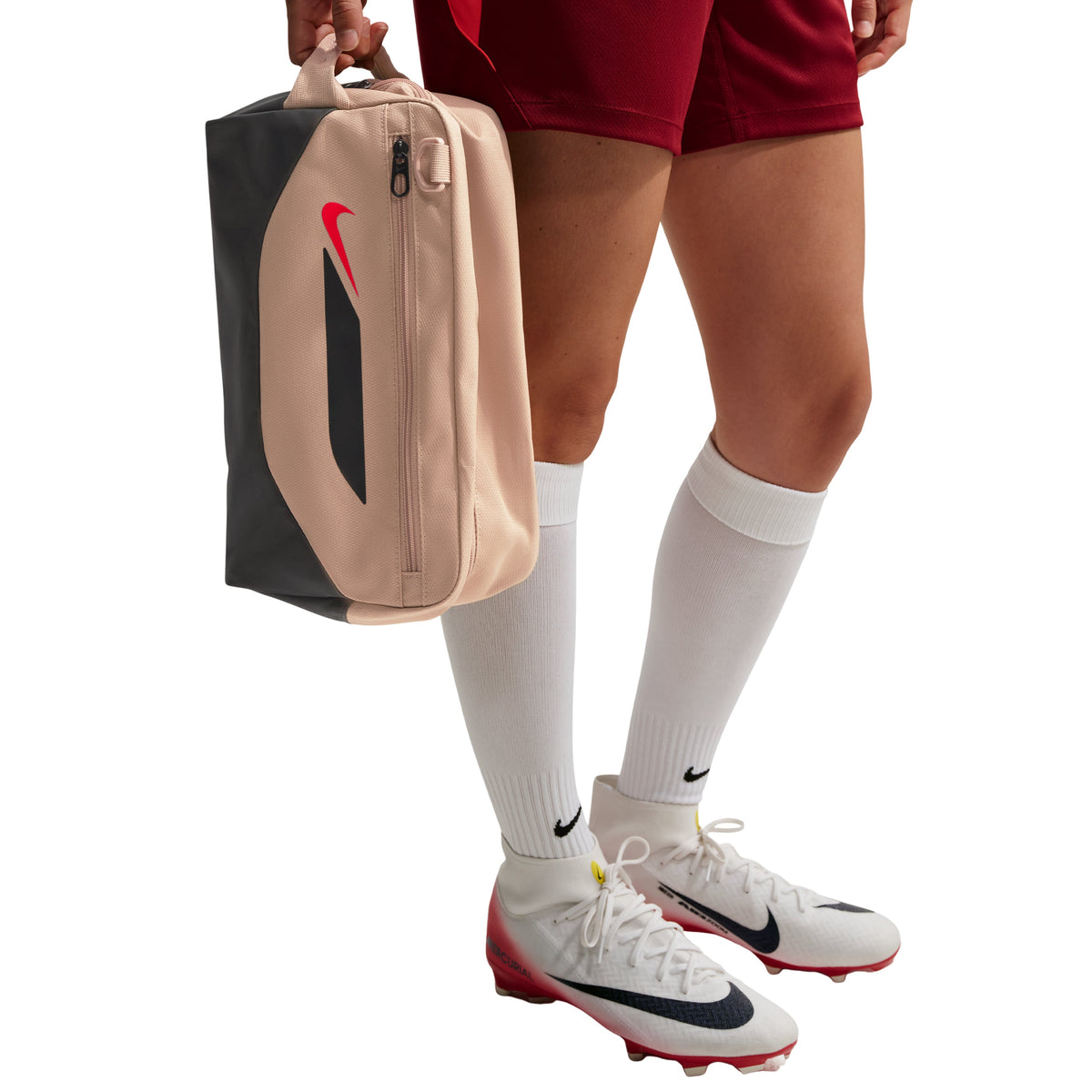 Nike Academy 11L Shoe Bag 'Linen Black Bright Crimson' IO0925-286