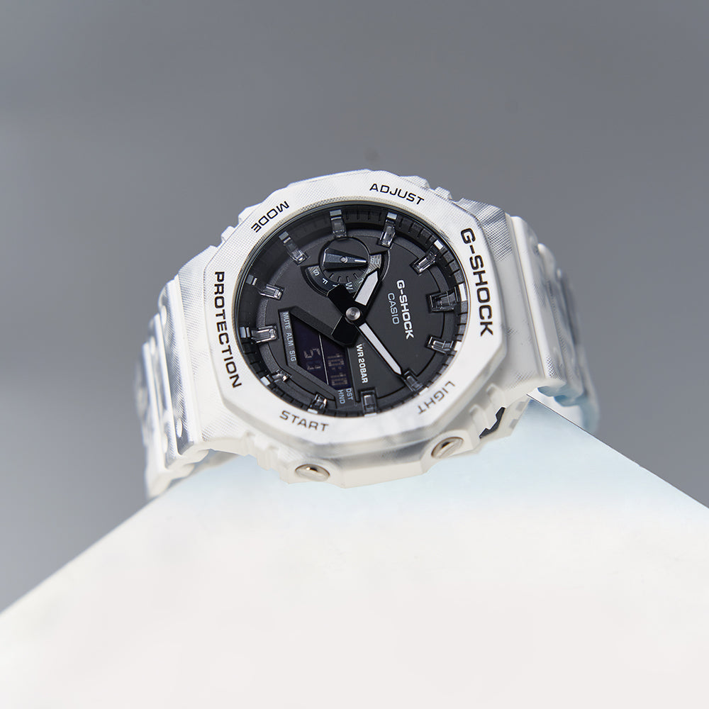 CASIO G-Shock Analog-Digital 'White' GAE-2100GC-7APR