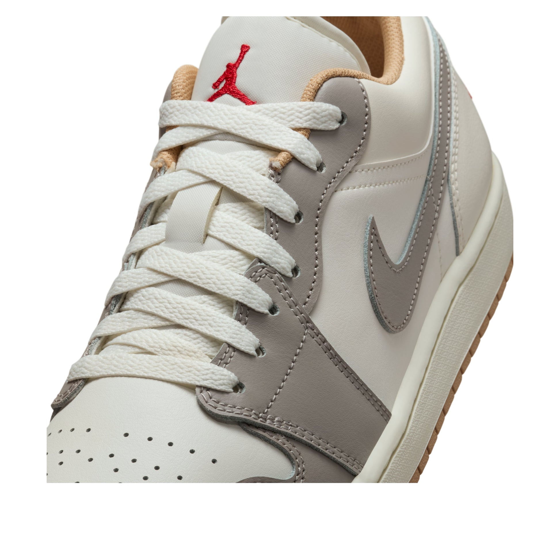 Air Jordan 1 Low 'Sail Fire Red College Grey' 553558-169