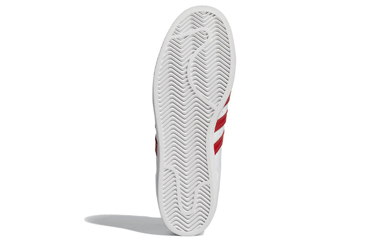 adidas Superstar 'Velcro Patches - White Scarlet' FY3117