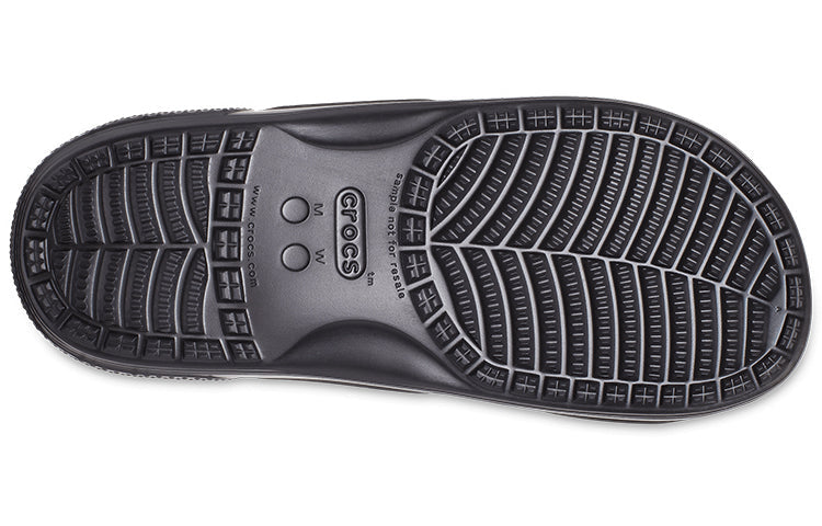 Crocs Classic Casual Unisex Blue Black Slippers 207283-988