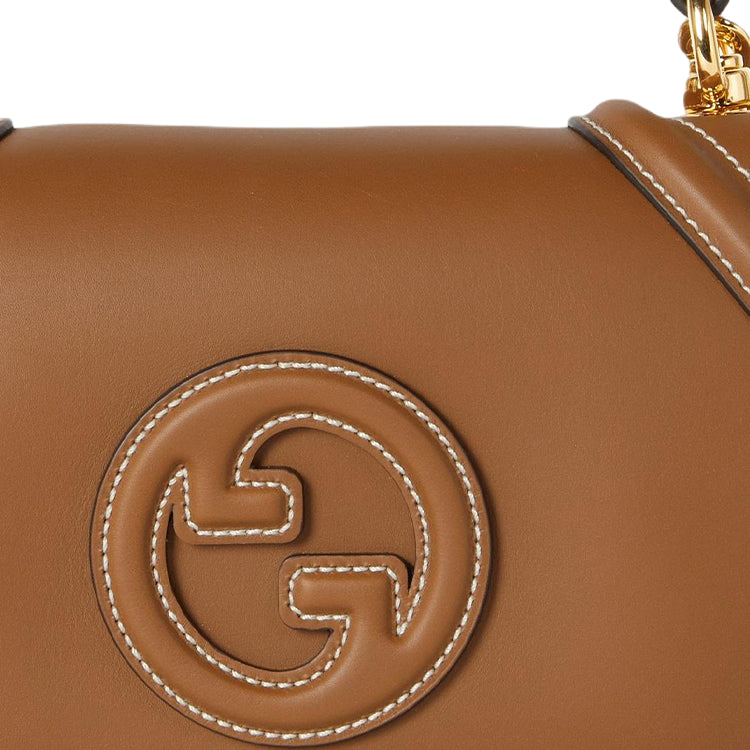 (WMNS) Gucci Blondie Medium Top Handle Bag 'Brown' 815714-AAEC2-2718