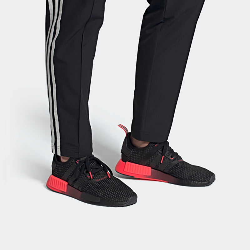 adidas NMD_R1 Knit 'Black Signal Pink' FV1738