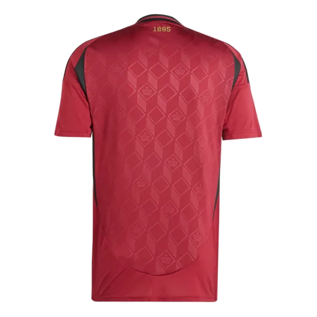 adidas Belgium 24 Home Soccer Jersey Asia Sizing 'Burgundy' IQ0769