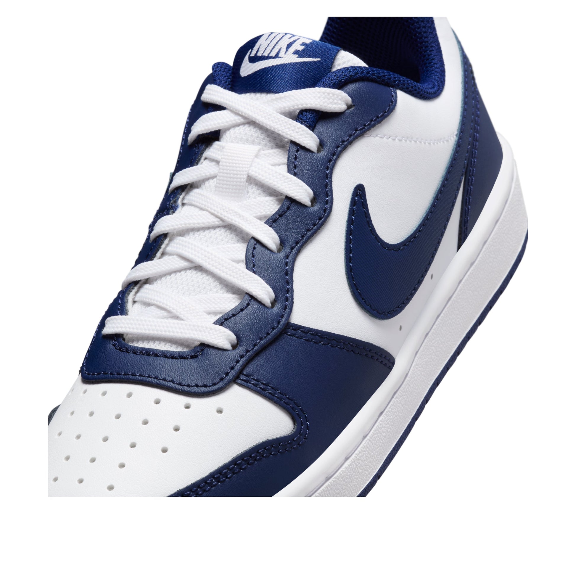 (GS) Nike Court Borough Low 2 'White Signal Blue' BQ5448-107
