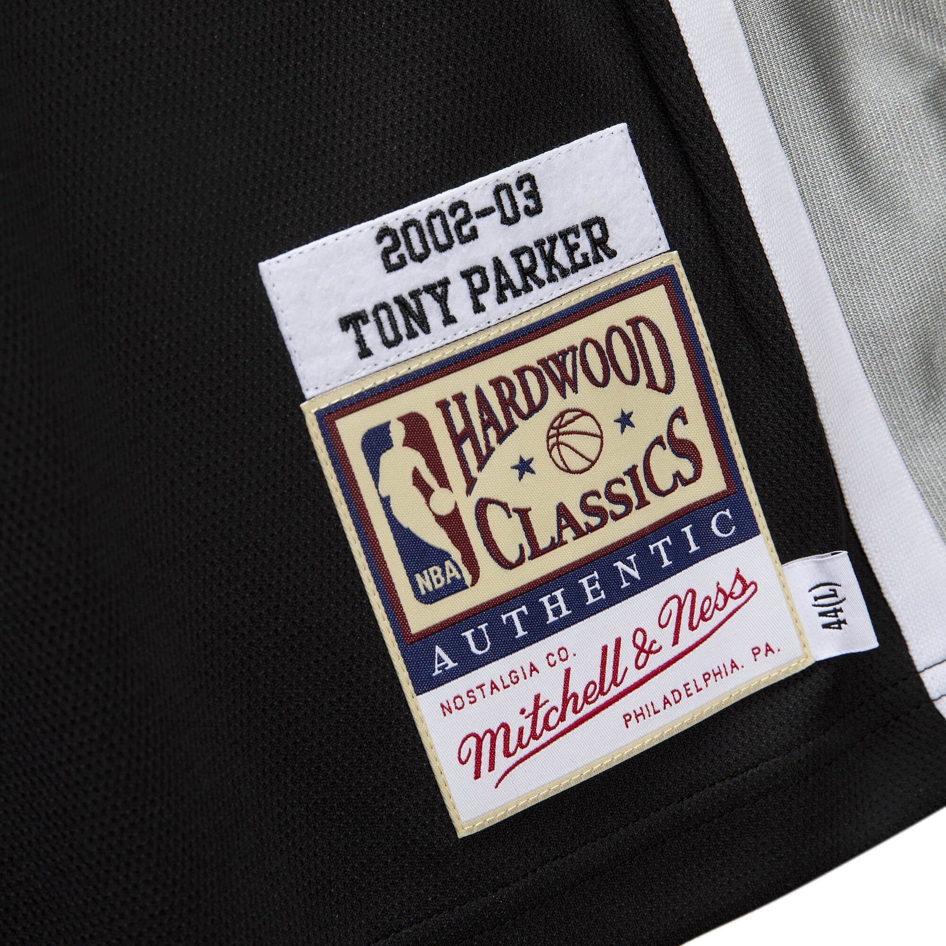 Mitchell & Ness x NBA San Antonio Spurs 2002-03 Jerseys 'Tony Parker 9' AJY4CP19172-SASBLCK02TPA