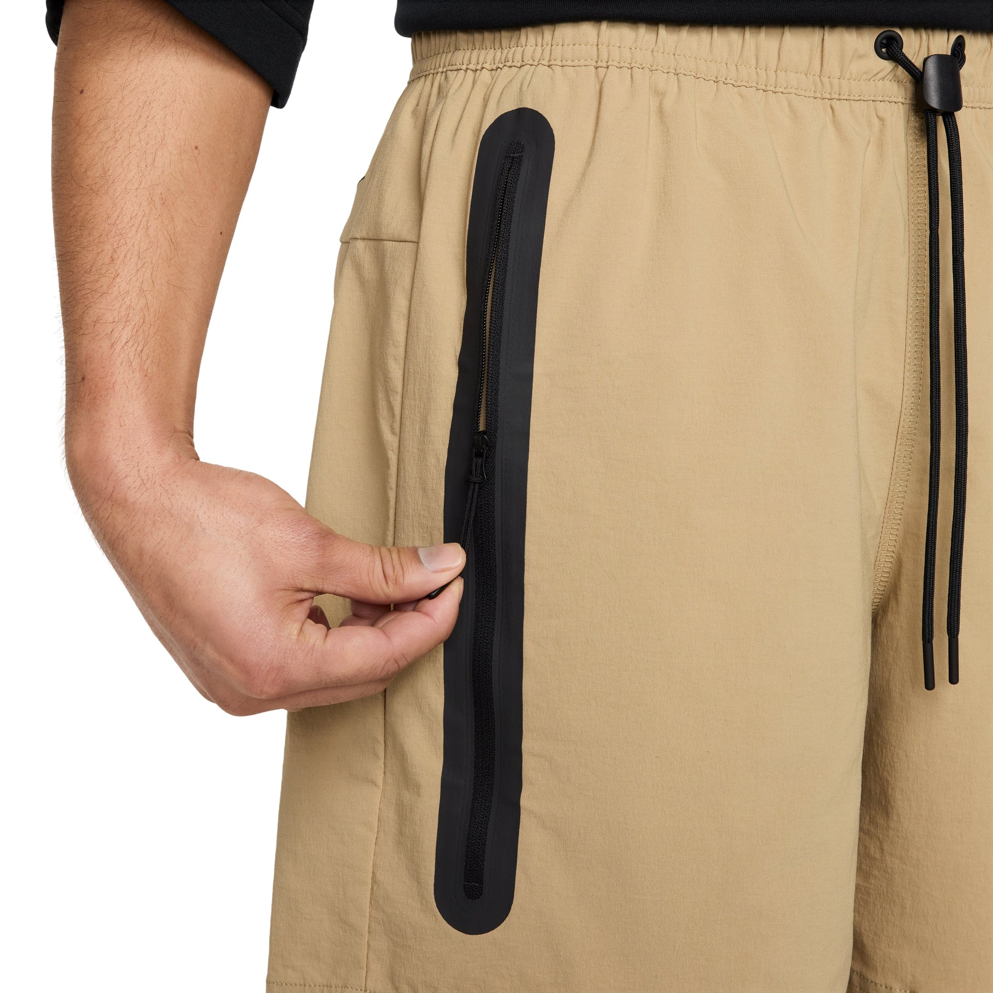 Nike Tech Woven Shorts 'Parachute Beige Black' HQ0470-297