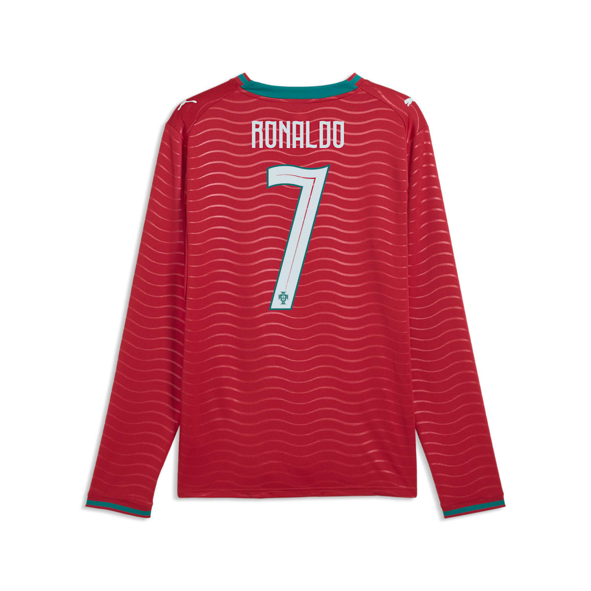 PUMA Portugal 2026 Long Sleeve Home Jersey Player 'Club Red Green Lagoon' 788142-77